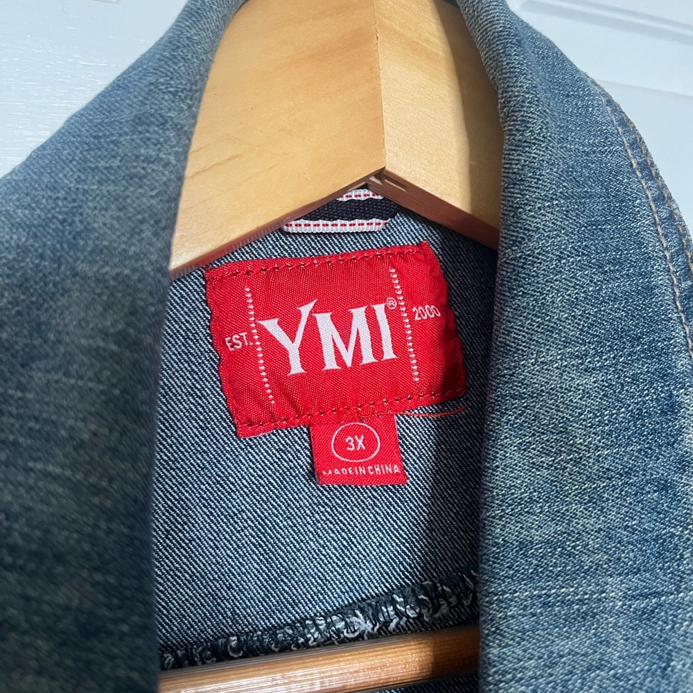 Jean jacket vest - size 3X - Picture 4 of 4